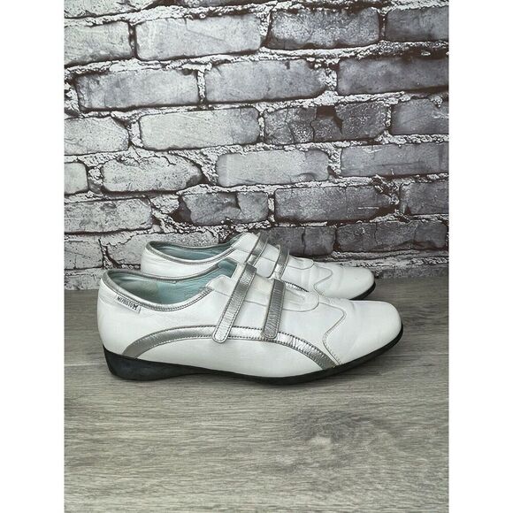 Mephisto Cool Air White Leather Strap Driving Loafers Shoes Women Sz 10M US/41EU - Picture 3 of 16